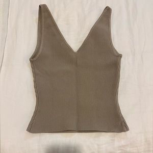 Aritzia Babaton Sculpt Knit Double V Tank. Barely worn.